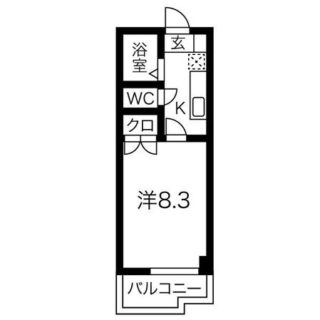 クマノハイツの物件間取画像